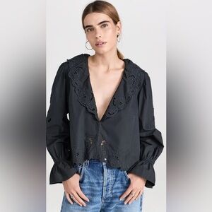 Free People Maisie Cutwork Top